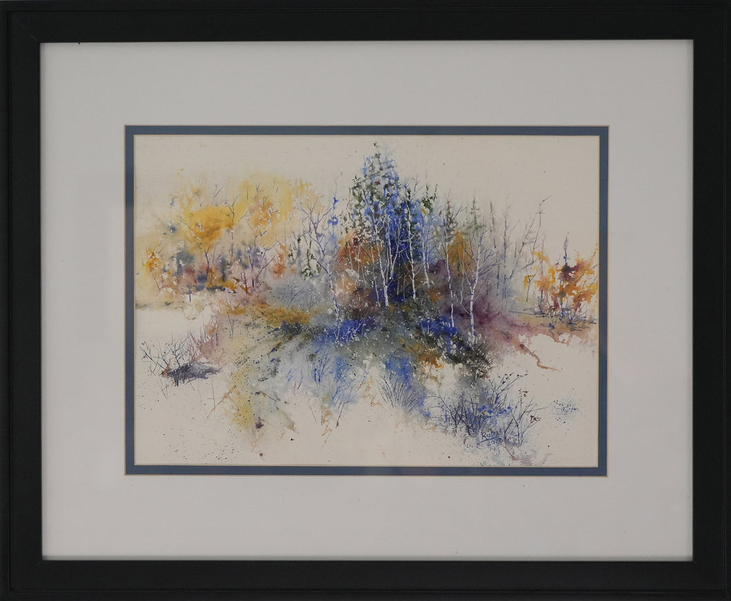 *Blue Days of Fall  (18 x 22 in. framed)