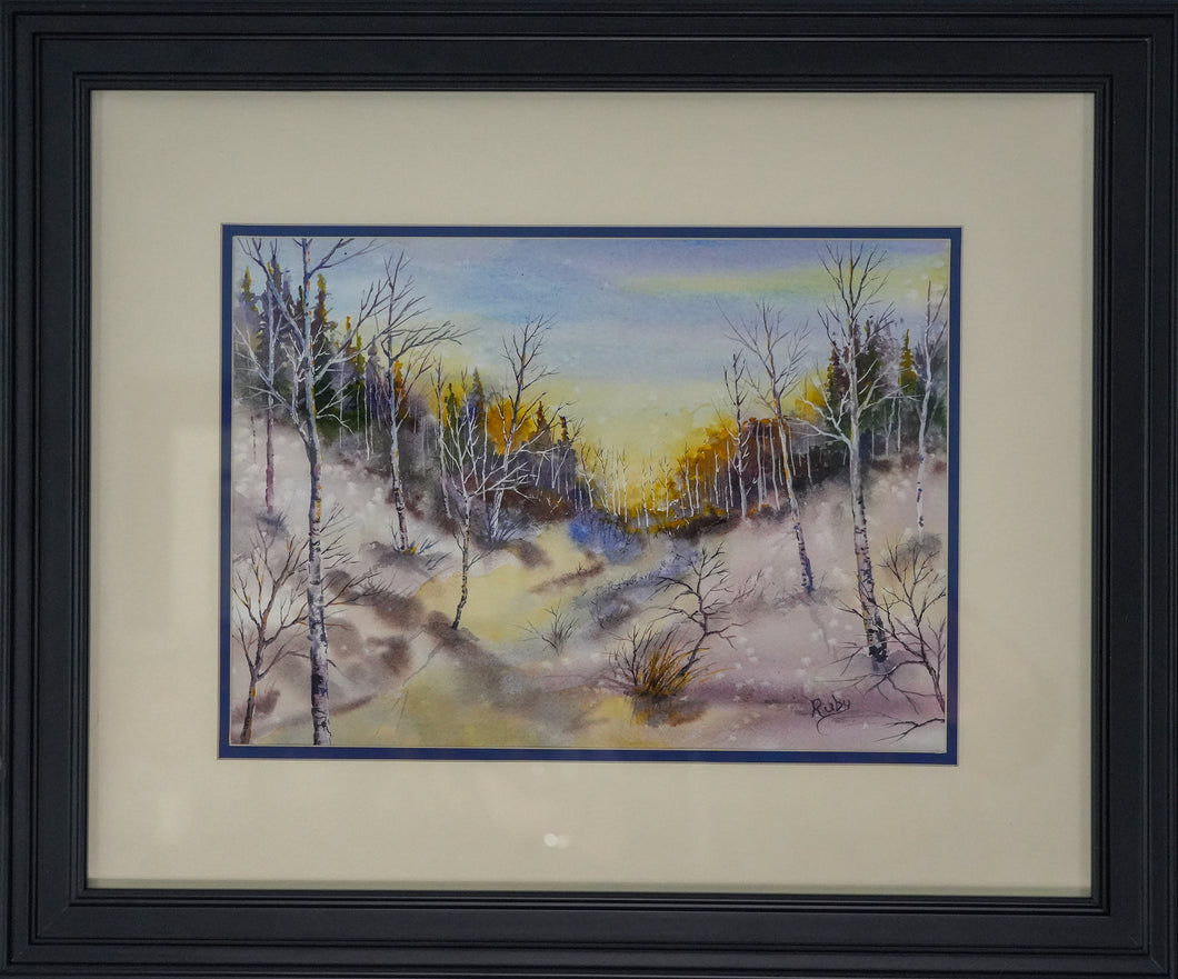 *Sunrise on the Winter Valley (16 x 20 matted size)