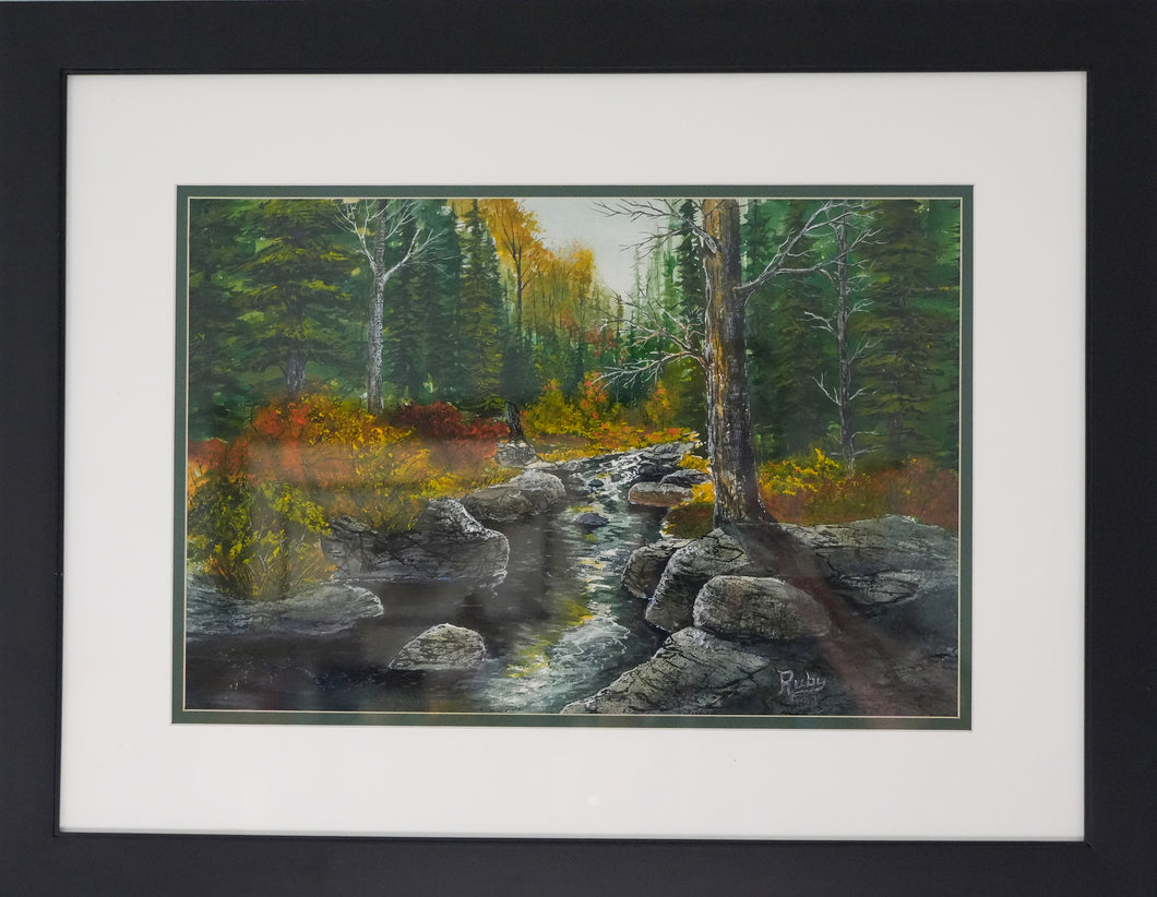 *Deep Forest Tranquility  (21 x 27 in. framed)