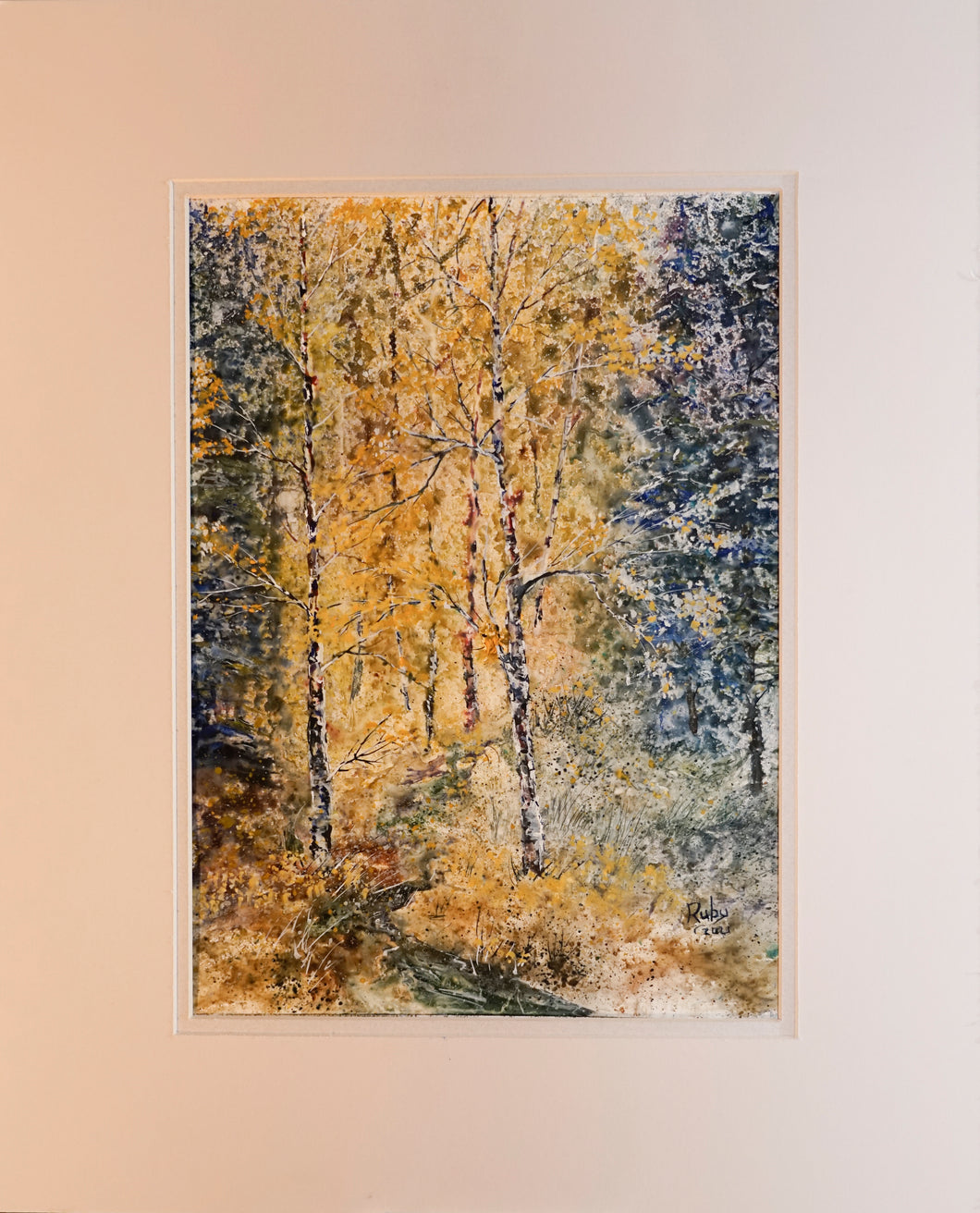 *The Blaze of Fall  (16 x 20 in. with mat)
